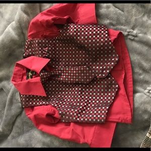Boys 18M dress shirt, vest and Tie